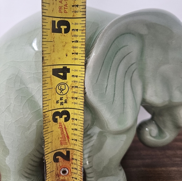 Novica Ceramic green Elephant - Picture 7 of 7